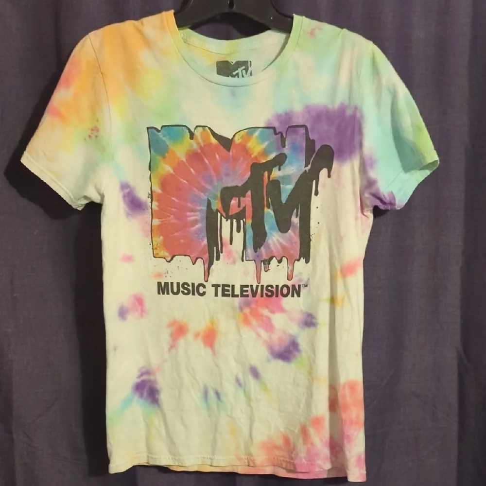 MTV Multicolor Tie-Dye Tee - Picture 1 of 6